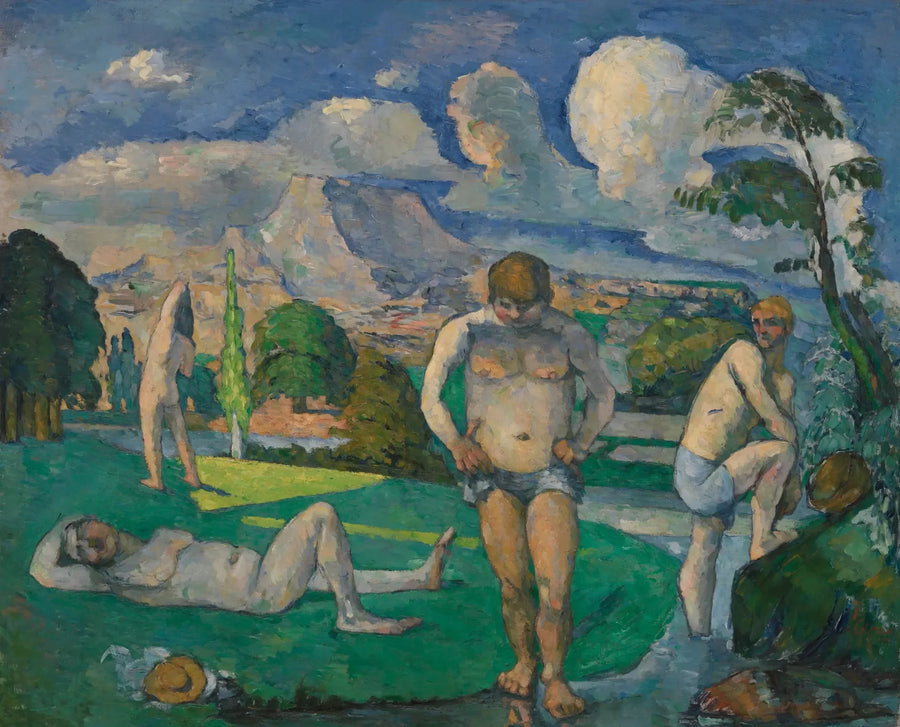 Die Badenden in der Ruhe - Paul Cézanne