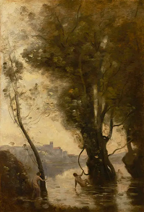 Die Badenden der Borromäischen Inseln - Jean-Baptiste Camille Corot