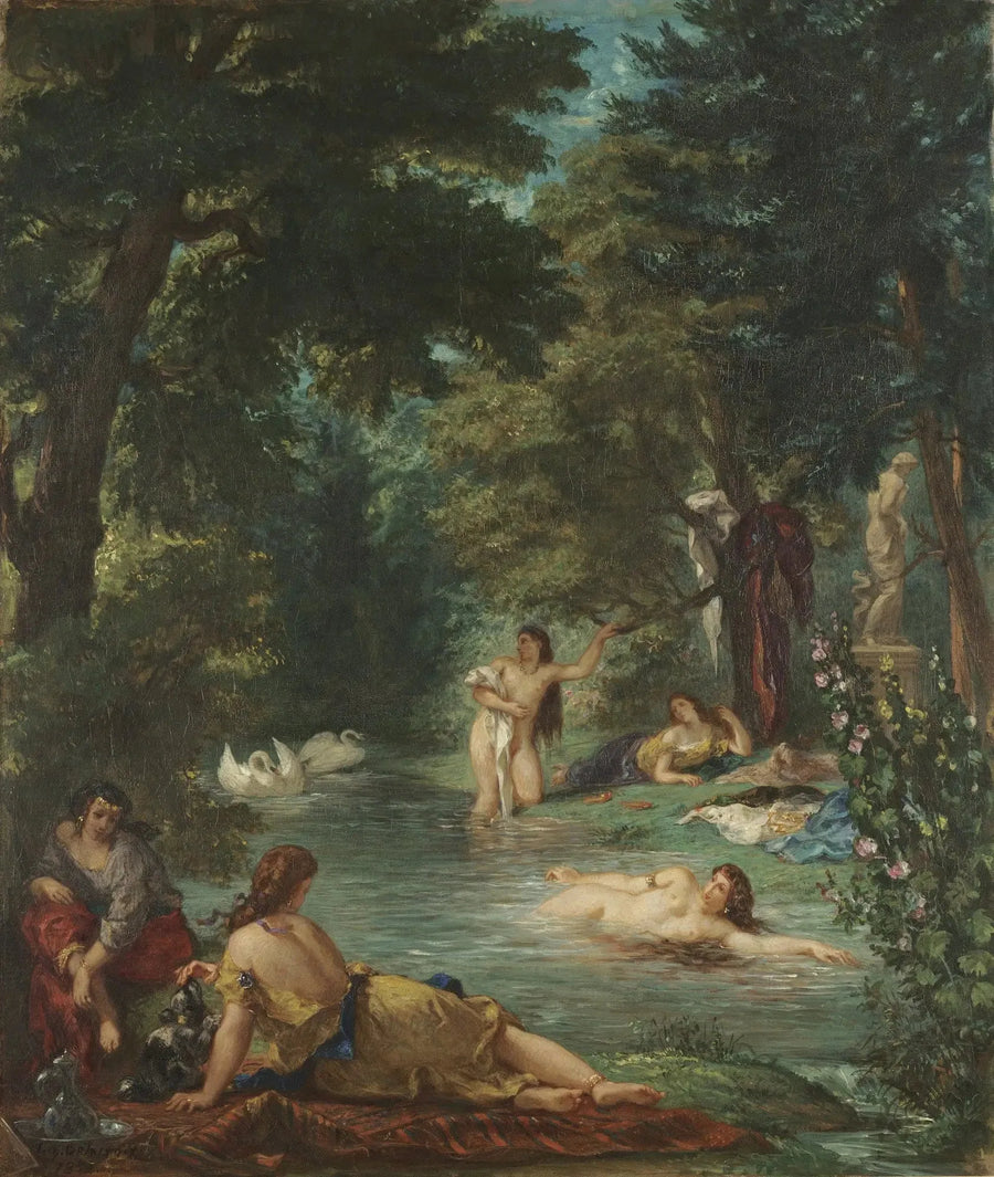 Die Badenden - Eugène Delacroix