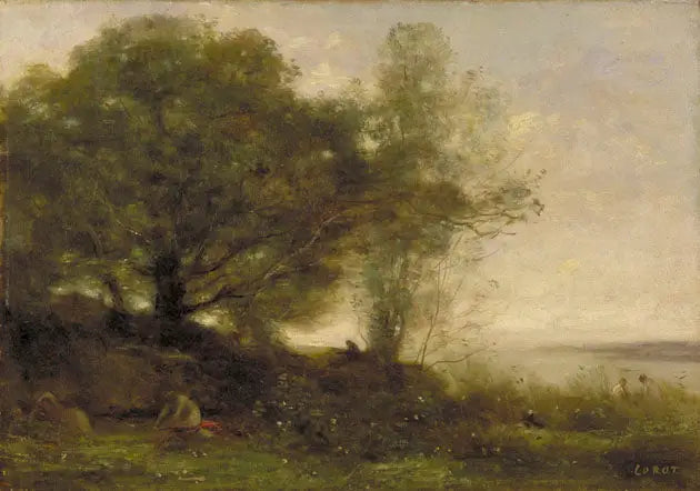 Die Badenden - Jean-Baptiste Camille Corot