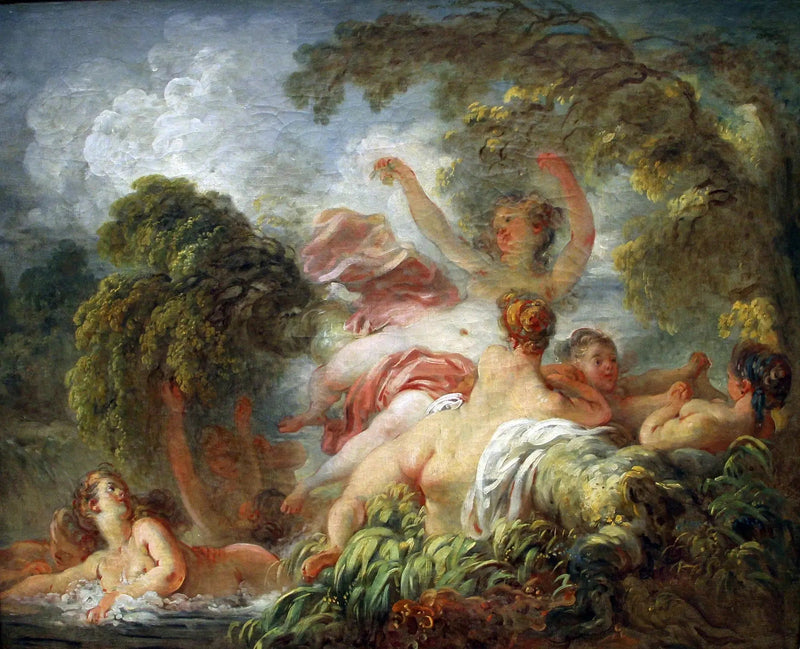 Die Badende - Jean-Honoré Fragonard