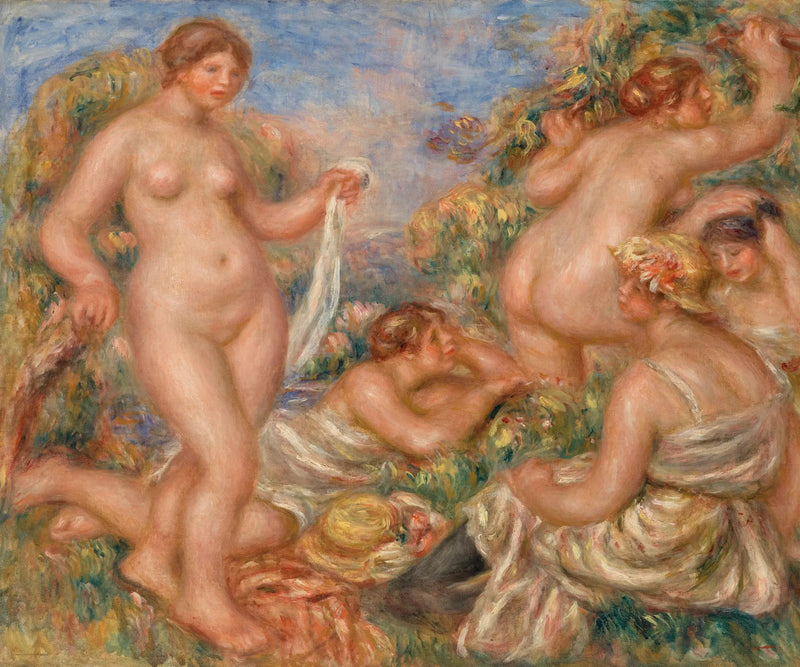 Die Badenden - Pierre-Auguste Renoir