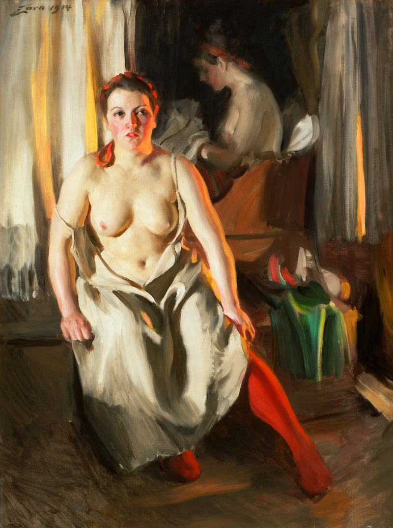Die roten Strümpfe - Anders Zorn
