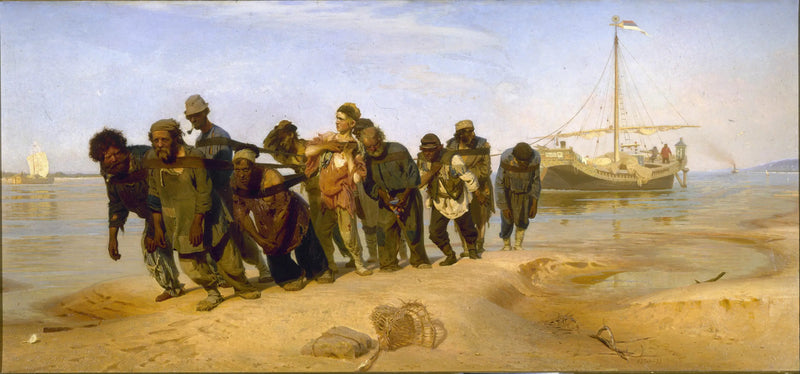 Die Bootsmänner an der Wolga - Ilya Repin