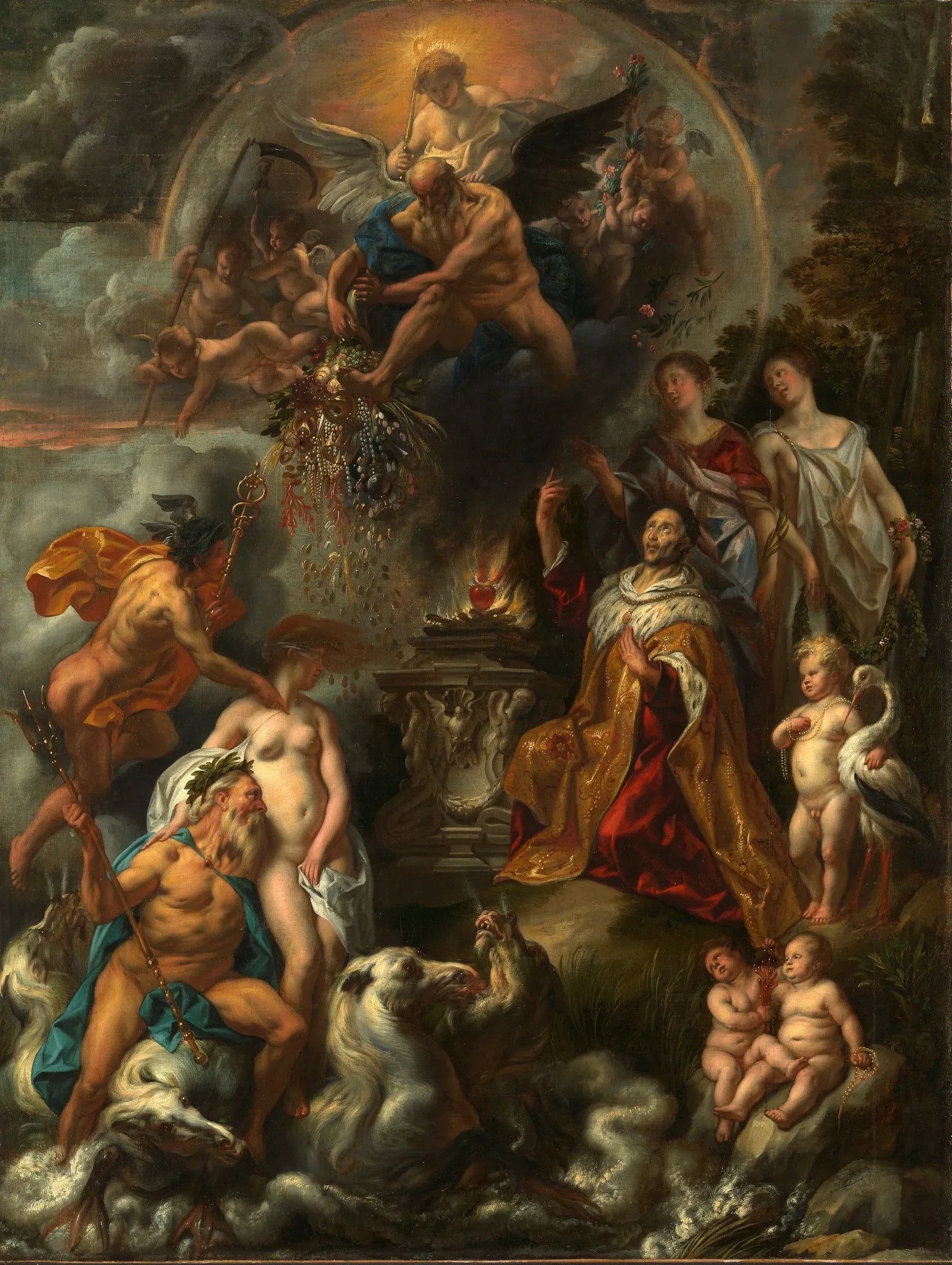 Les Bénédictions de la Paix de Westphalie - Jacob Jordaens image 1 reproduction de peinture à l’huile