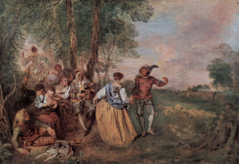 Die Hirten - Antoine Watteau