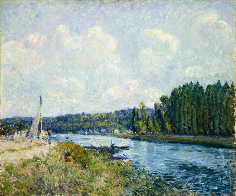Die Ufer der Oise - Alfred Sisley