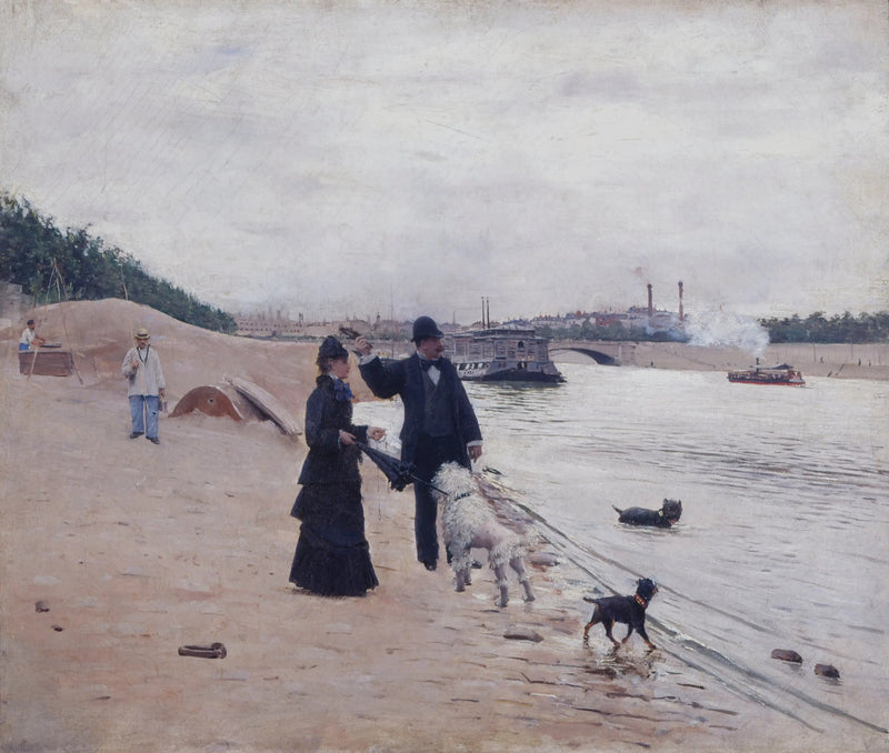 Ufer der Seine - Jean Béraud