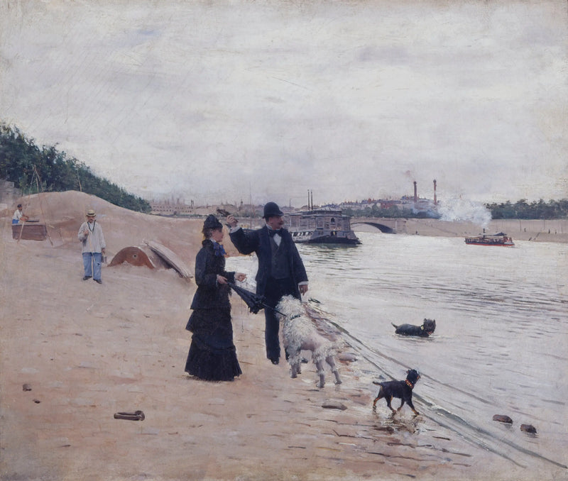 Ufer der Seine - Jean Béraud