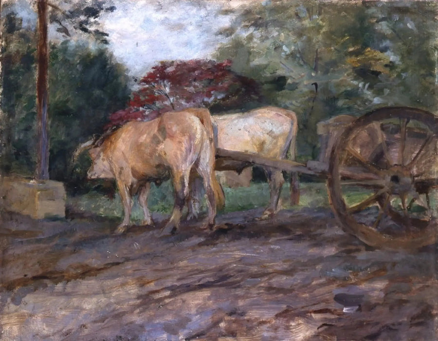 Die Ochsen unter dem Joch - Henri de Toulouse-Lautrec
