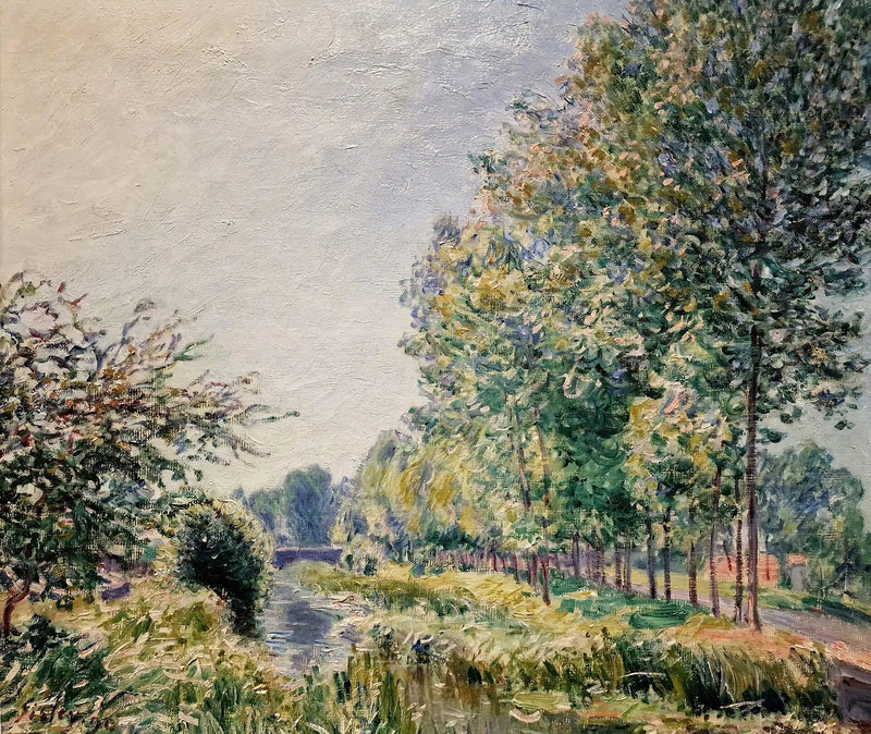 Die Ufer der Orvanne. Morgenstimmung - Alfred Sisley
