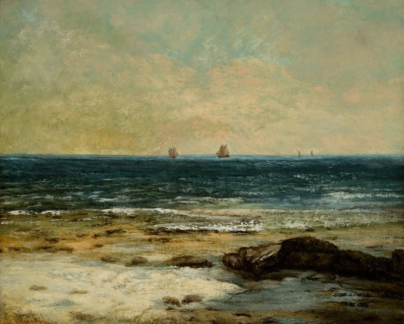 Die Ufer des Meeres in Palavas - Gustave Courbet