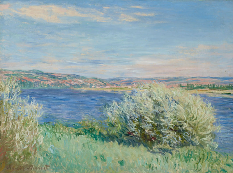 Die Ufer der Seine bei Vétheuil - Claude Monet