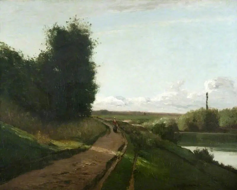 Die Ufer der Marne - Camille Pissarro