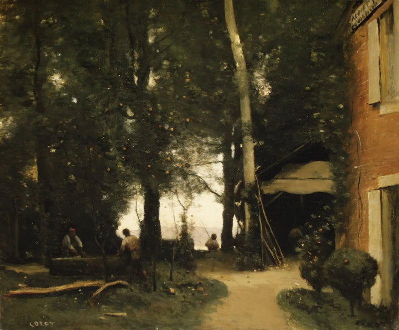 Die Ufer der Seine in Conflans - Jean-Baptiste Camille Corot