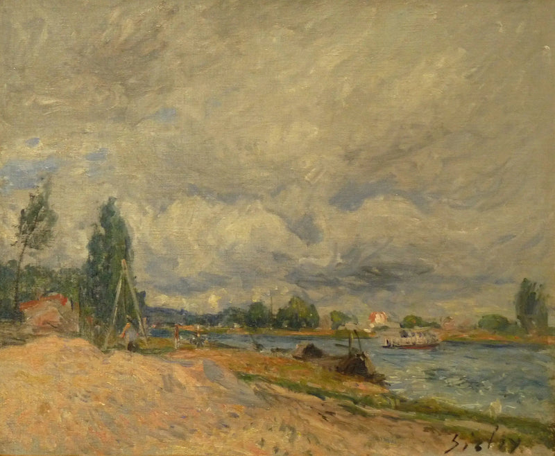 Die Ufer des Loing - Alfred Sisley