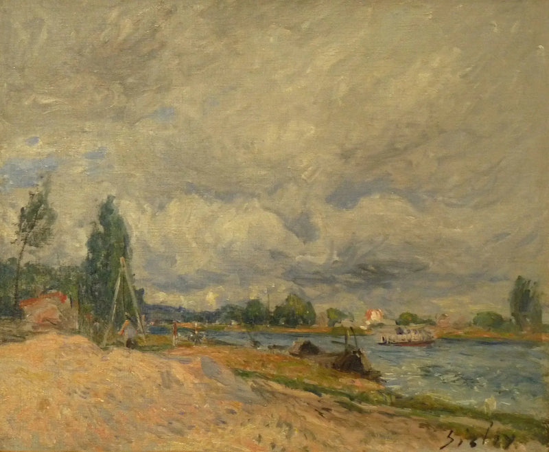 Die Ufer des Loing - Alfred Sisley