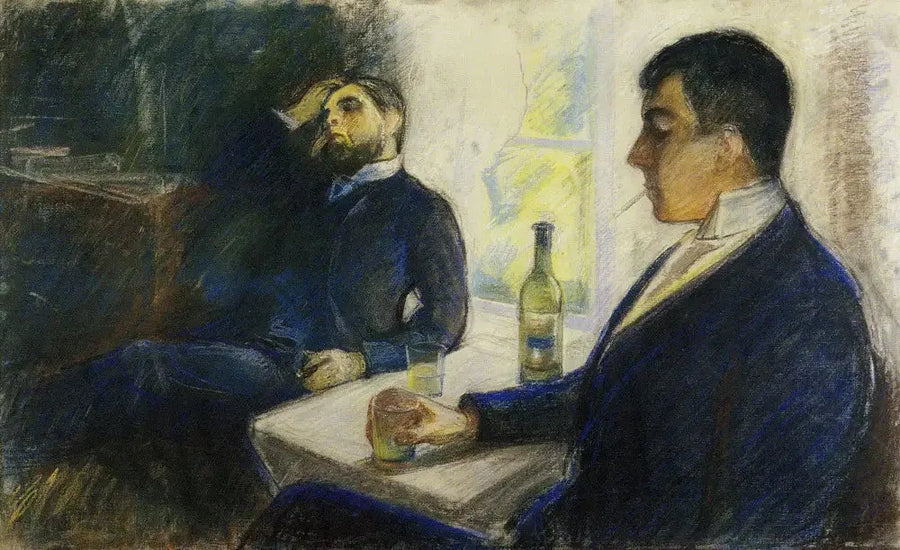 Die Absinthtrinker - Edvard Munch