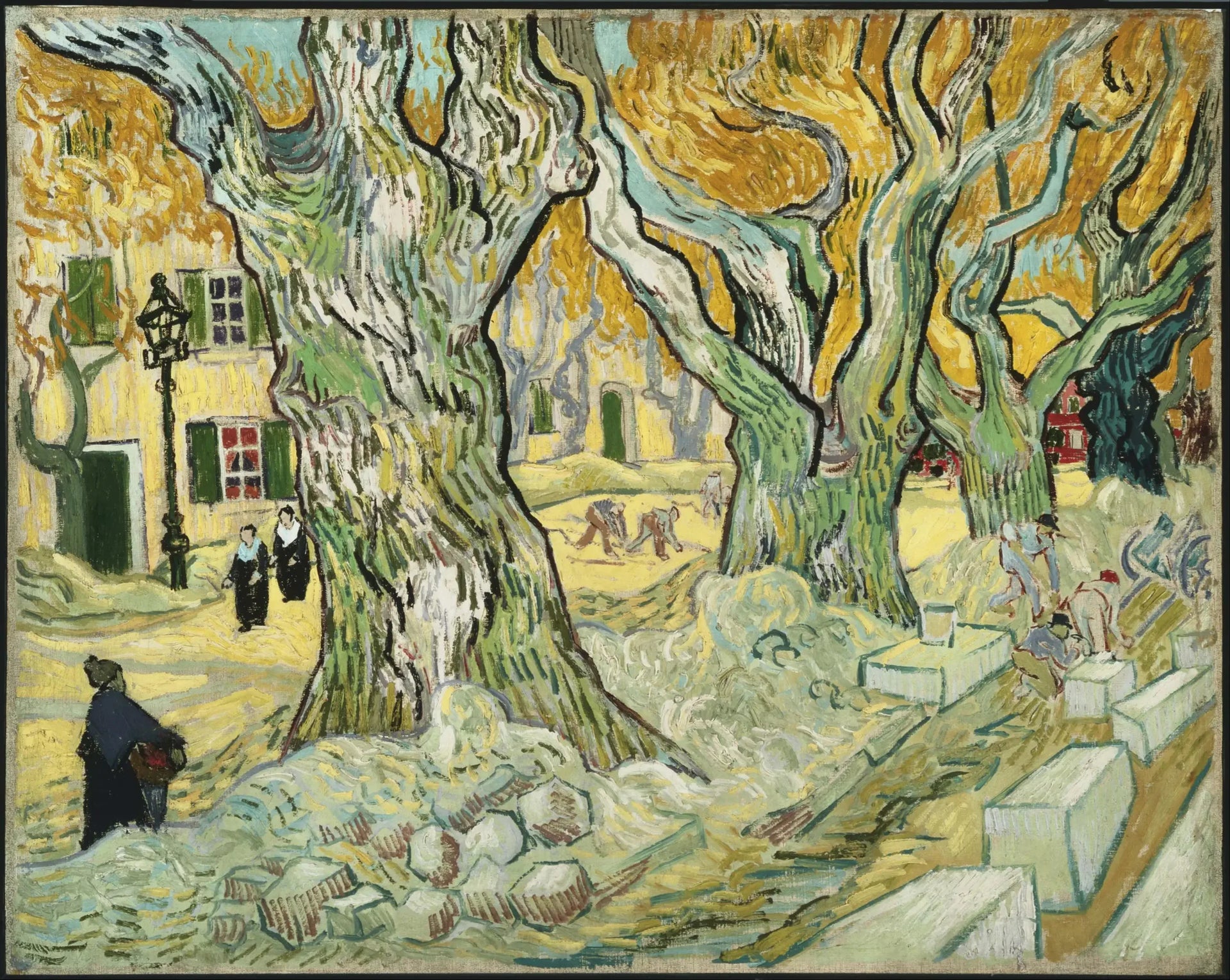 Les cantonniers - Vincent van Gogh image 1 reproduction réalisée par Alpha Reproduction