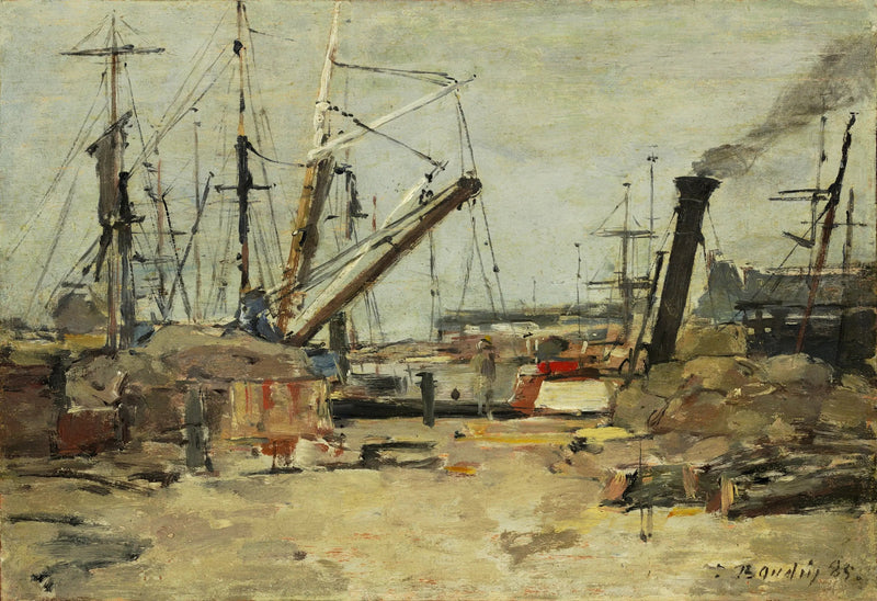 Die Fischerboote - Eugène Boudin