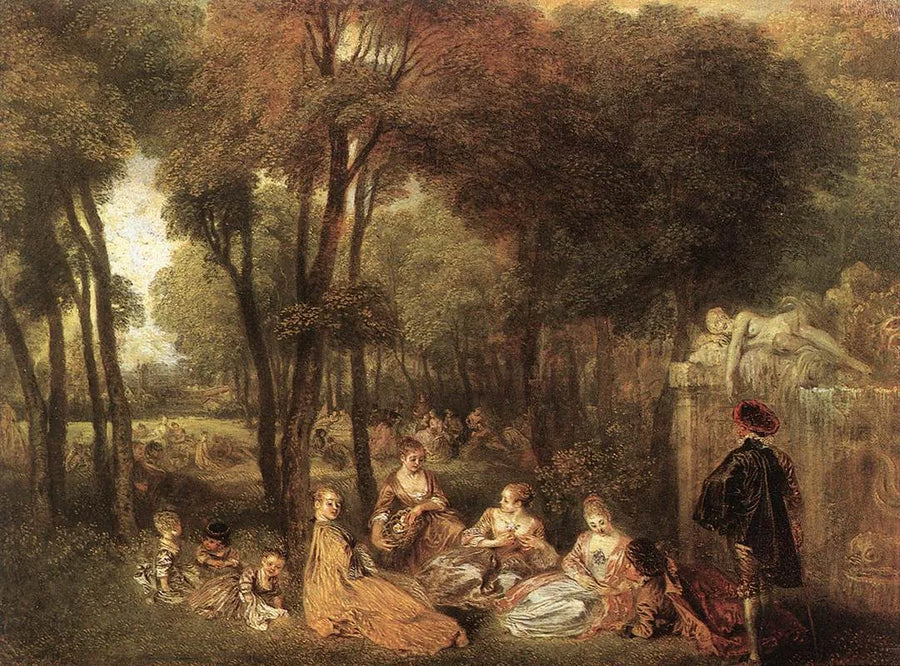 Die Champs-Élysées - Antoine Watteau