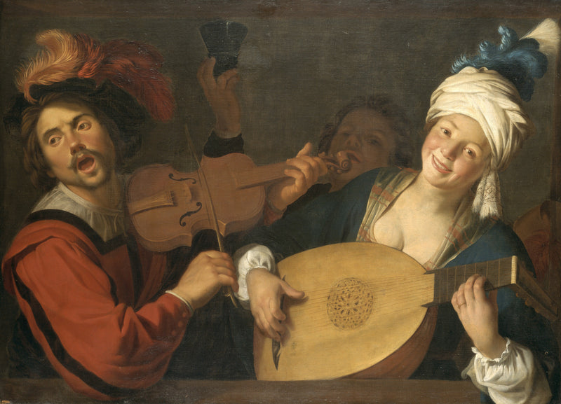 Die Sänger - Gerrit van Honthorst