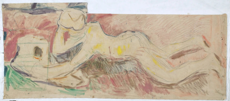 Die Forscher: Junge, der auf seinem Bauch liegt - Edvard Munch