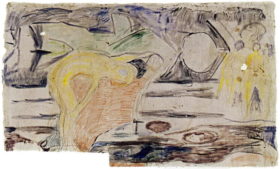 Die Forscher: Gruppe von stehenden Kindern - Edvard Munch