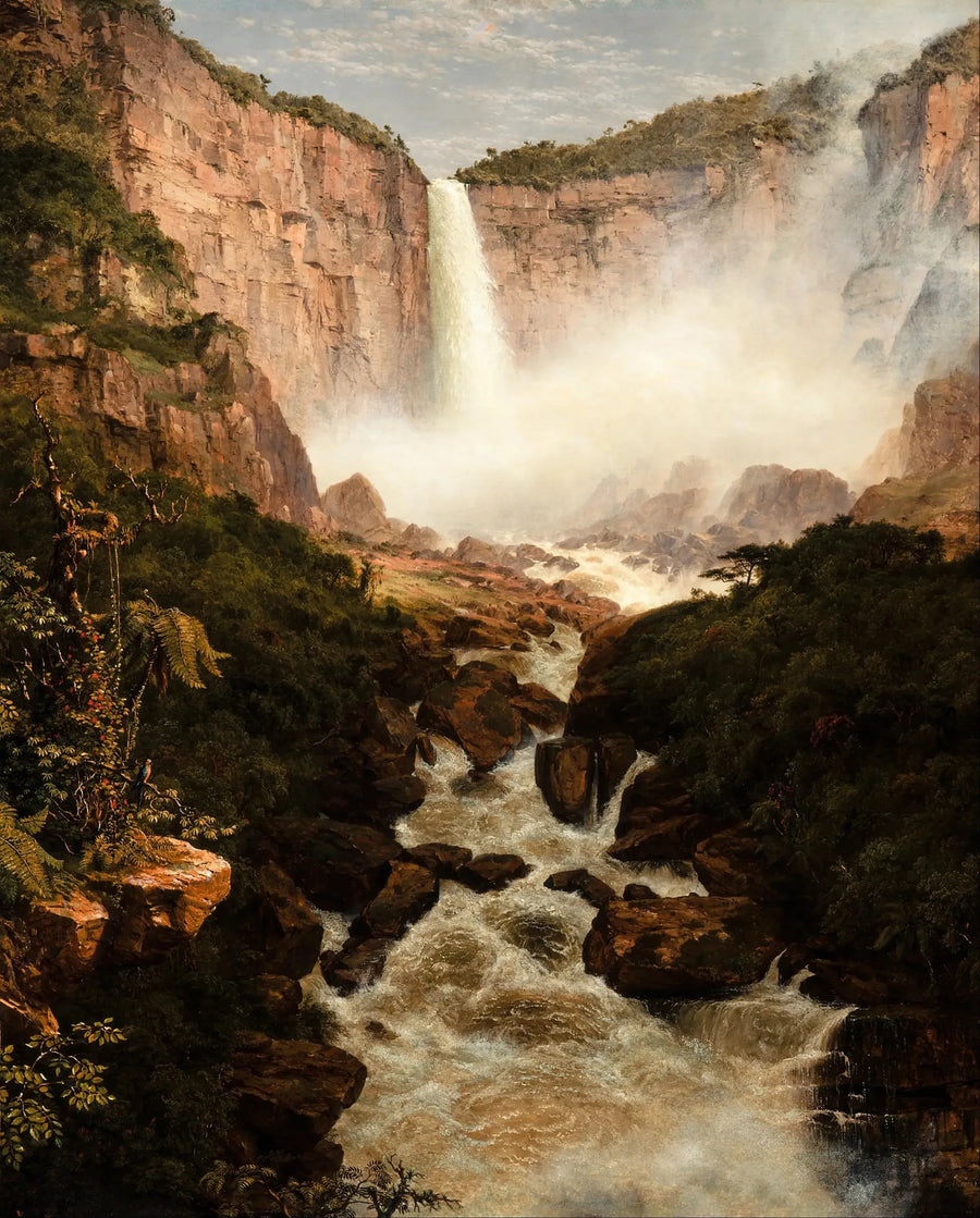 Die Tequendama-Wasserfälle bei Bogotá, Neu-Granada - Frederic Edwin Church