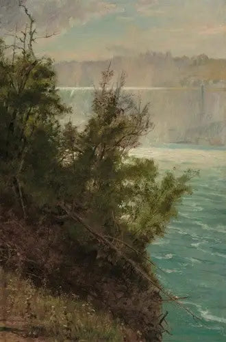 Die Niagarafälle auf der amerikanischen Seite - Albert Bierstadt