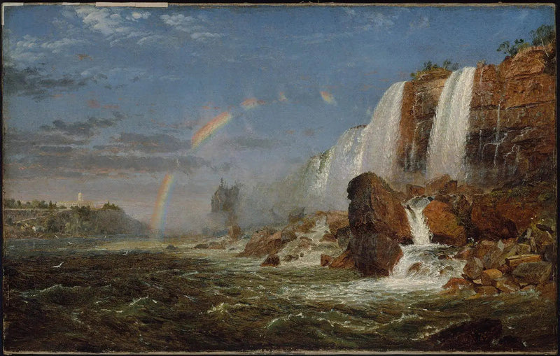 Die Niagarafälle vom Fuße der Goat Island - Jasper Francis Cropsey