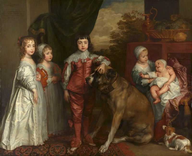 Die fünf Kinder Karls I. - Antoine van Dyck