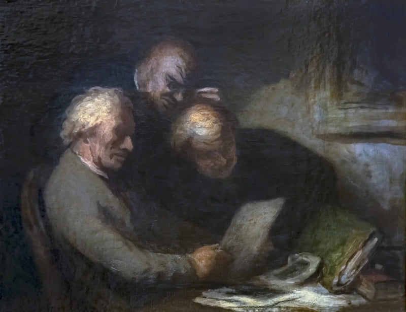Die Sammler von Druckgrafiken - Honoré Daumier