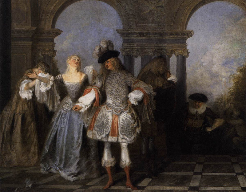 Die französischen Schauspieler - Antoine Watteau