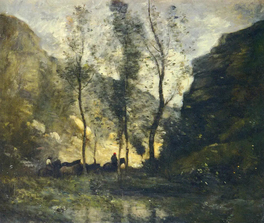 Die Schmuggler - Jean-Baptiste Camille Corot