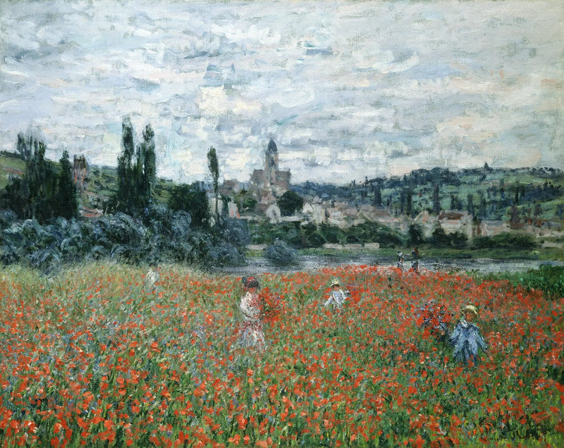 Die Mohnblumen bei Vétheuil - Claude Monet
