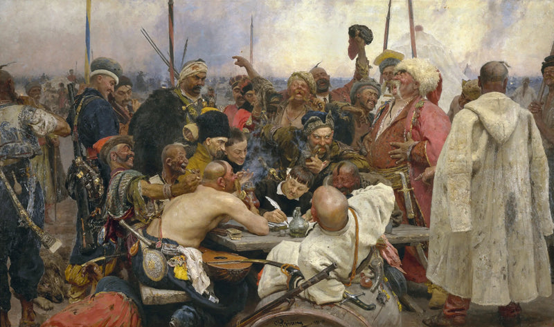 Die Zaporogischen Kosaken schreiben einen Brief an den Sultan der Türkei - Ilya Repin