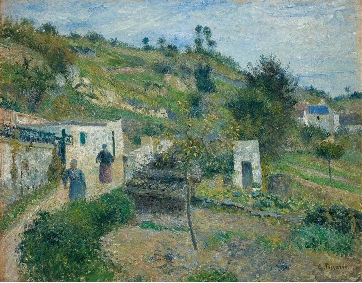 Les coteaux d'Auvers - Camille Pissarro image 1 copie de tableau peinte à la main