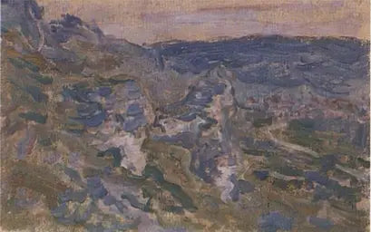 Die Hänge bei Vétheuil - Claude Monet