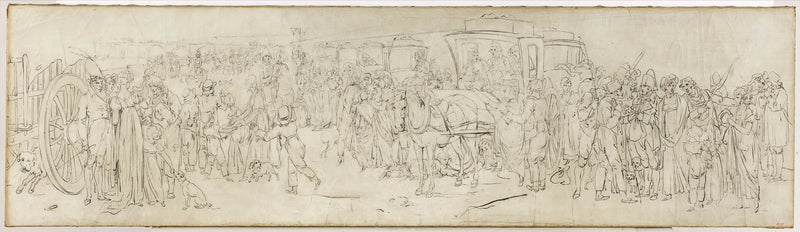 Die Kuckucke auf dem Quai der Tuileries - Louis-Léopold Boilly