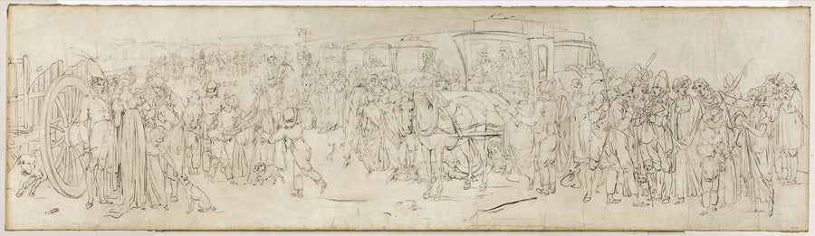 Die Kuckucke auf dem Quai der Tuileries - Louis-Léopold Boilly