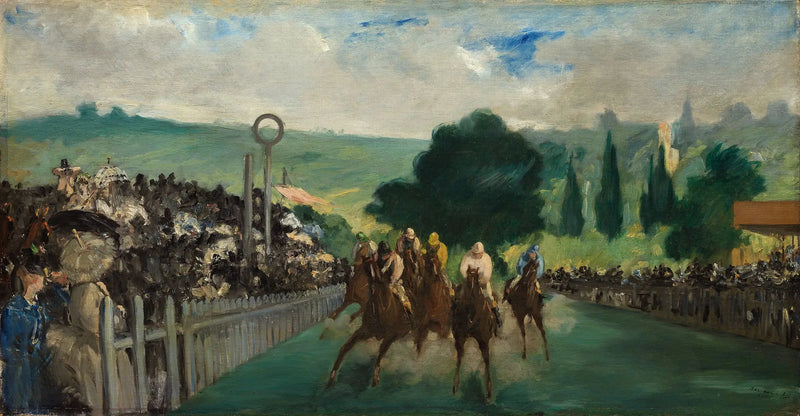 Die Rennen in Longchamp - Édouard Manet