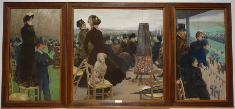 Die Rennen im Bois de Boulogne - Giuseppe De Nittis