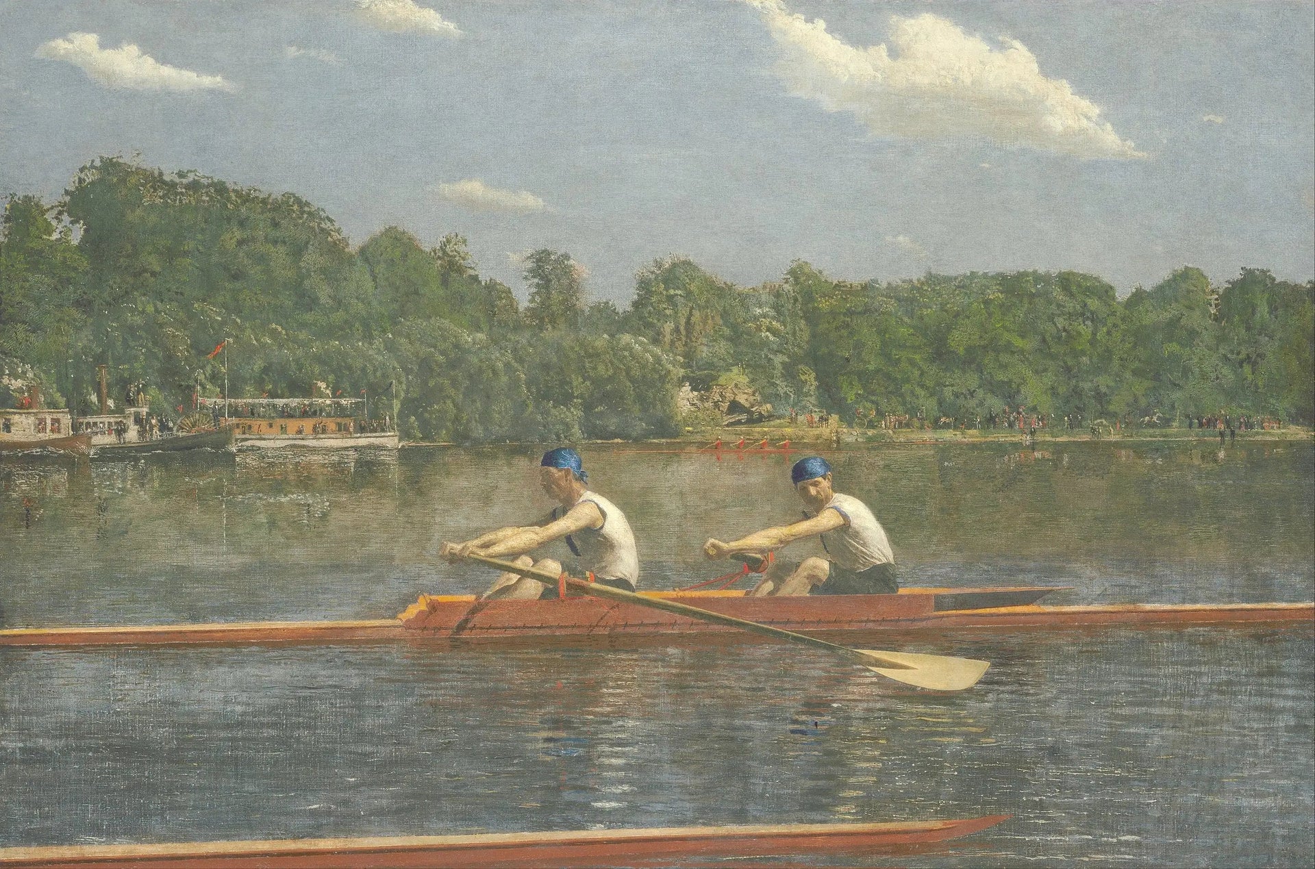 Les courses des frères Biglin - Thomas Eakins image 1 tableau peint à l’huile sur toile