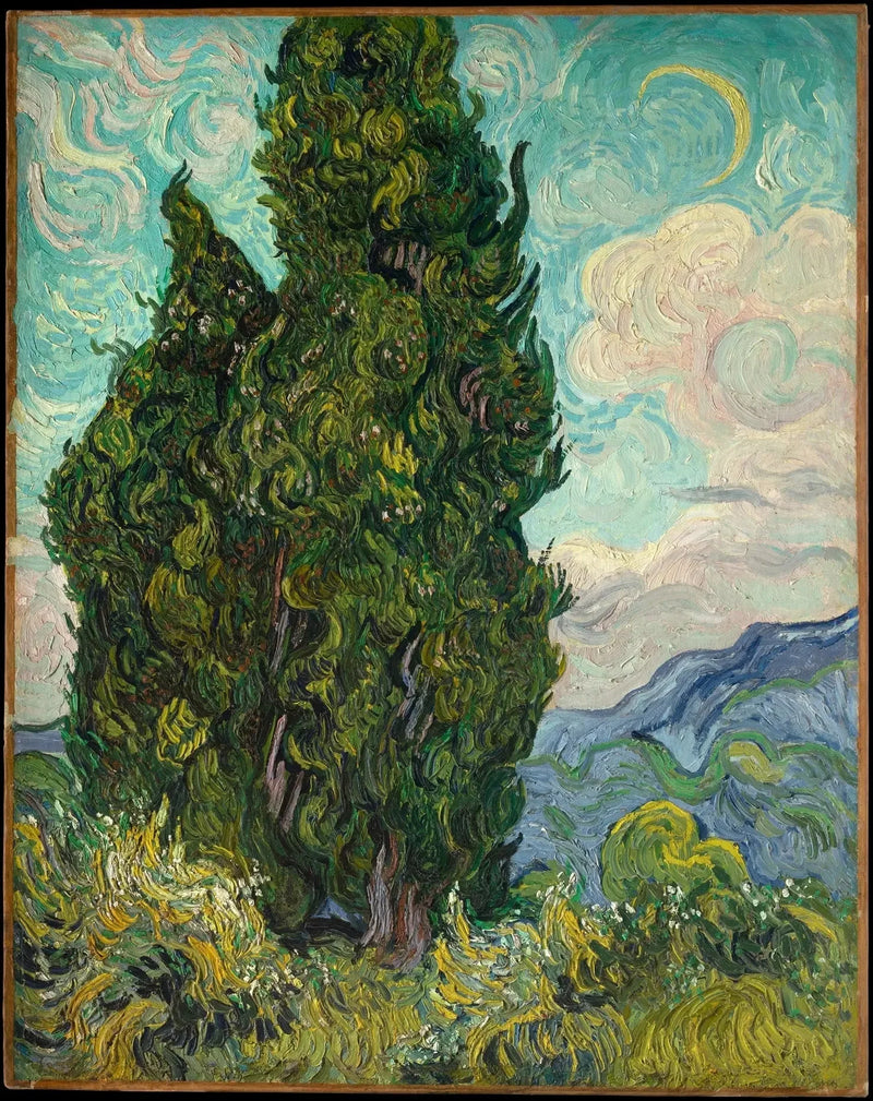 Die Zypressen - Vincent van Gogh