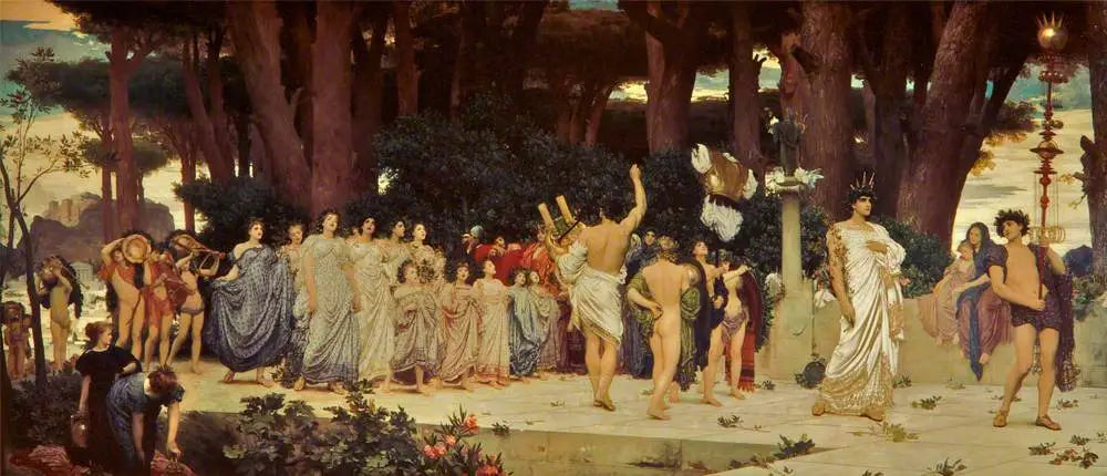 Les Daphnéphories - Frederic Leighton image 1 copie peinte à la main à l’huile