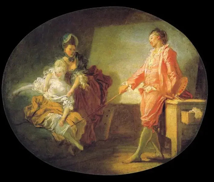 Die Anfänge des Modells - Jean-Honoré Fragonard