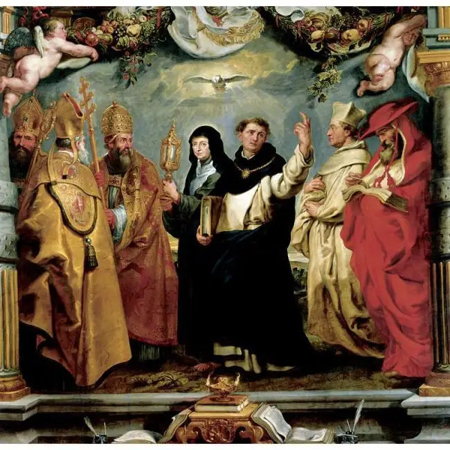 Die Verteidiger der Eucharistie - Peter Paul Rubens