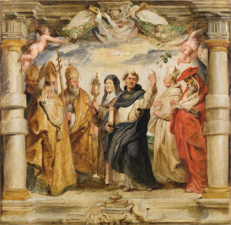 Die Verteidiger der Eucharistie - Peter Paul Rubens