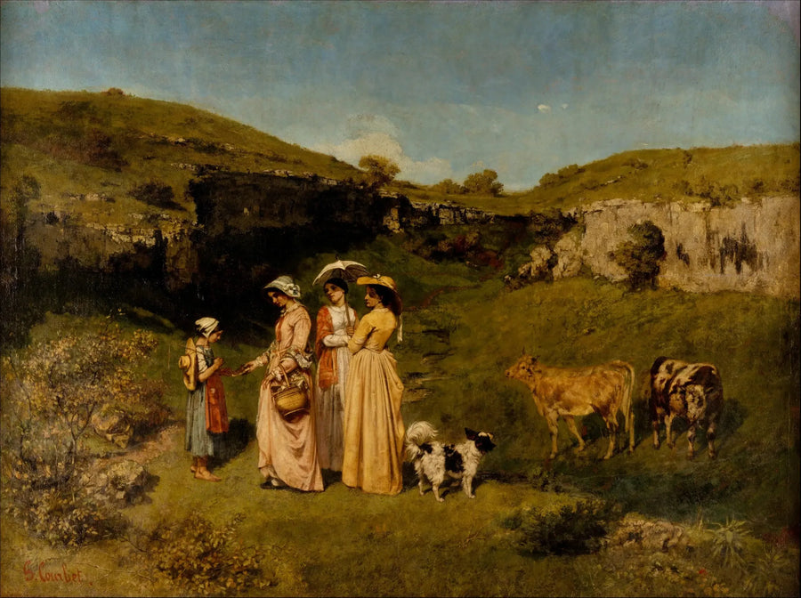 Die Dorfschönheiten - Gustave Courbet